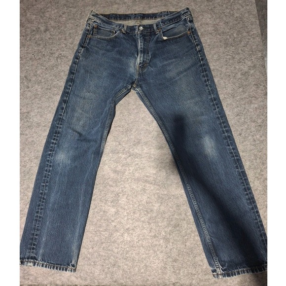Levi's Other - Levi's 505 Jeans Men's Size 38x32 Blue Regular Straight Leg‎ Medium Wash